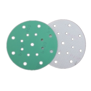 Disque de ponçage Offre Spéciale de couleur verte de film de polyester de 5 et 6 pouces avec des trous - Product Image 2