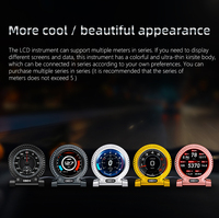 Universal OBD2 HUD Bulat Smart Car Digital Gauge Head up Display Speedometer Tachometer Monitor Data Mengemudi Kendaraan