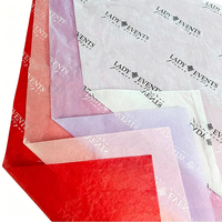 Papier de soie coloré avec impression graphique blanche personnalisée, faible quantité minimale de commande, doublure intérieure pour vêtements et chaussures, papier copie respirant et absorbant l'humidité