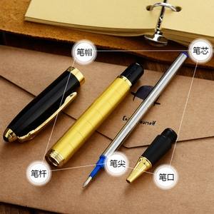 Multi-color <b>Metallic</b> Ballpoint <b>Pen</b> with Laser Logo, Retro Black Gel <b>Pen</b>, Advertising Gift Ballpoint <b>Pen</b> Wholesale - Product Image 5