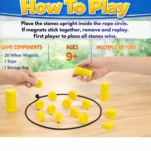 Gioco di Scacchi Magnetico con 20 Magneti e Corda, Gioco <span class=keywords><strong>da</strong></span> <span class=keywords><strong>Tavolo</strong></span> Educativo Portatile per Bambini e Adulti, Divertimento per Famiglia, Viaggi e Feste - Product Image 4