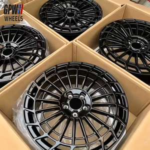 Rines Cóncavos Forjados GPW 5X112 de 18 19 20 21 22 Pulgadas en Aleación Negra para <span class=keywords><strong>Mercedes</strong></span> <span class=keywords><strong>Benz</strong></span> Clase S S550 CL500 S450 GT53 GT63 - Product Image 5