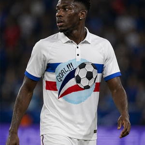 <span class=keywords><strong>Camiseta</strong></span> de Fútbol de Francia 2026 Personalizada por Sublimación, Nueva Versión Azul para Aficionados, <span class=keywords><strong>Camiseta</strong></span> de la Selección Nacional para Oficina, Hogar y Fútbol - Product Image 1