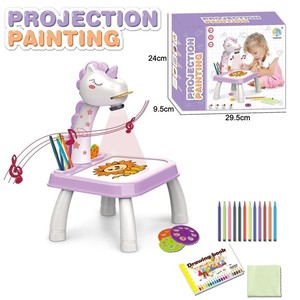 Table de projection licorne cerf en plastique - Tableau d'écriture multifonctionnel pour graffitis certifié EN71 pour enfants - Product Image 4