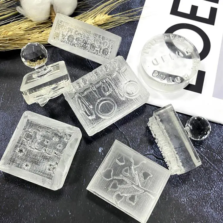 Halloween Series Soap Stamp 8 Styles Transparent Acrylic Seal Handmade DIY For Soap Making Stamp Pumpkin Skull And Bones Tools