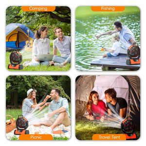 Ventilador de Camping para Exteriores 2026 de Última Tendencia con Batería de Larga Duración de 20000mAh y Luz LED al por Mayor - Product Image 4