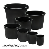 Pots de pépinière en plastique Chin-Up pour plantes, pots de culture réutilisables pour semis avec trous de drainage, seaux de plantation robustes pour le jardin