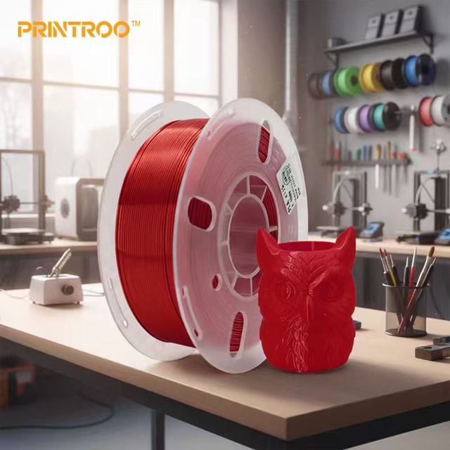 PRINTROO Pla SILK Filament Carbon Filament Carbone Carbon Fiber 3d Printer Filament 3D Printing Supplies