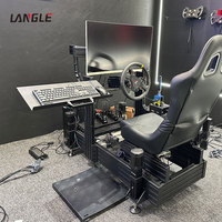 Plateforme de conversion 6DOF avec vérin électrique, ensemble de mouvement D-box, simulateur de cockpit, rig de simulation 2DOF abordable