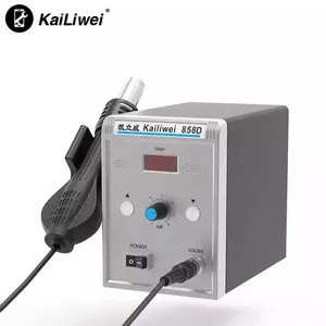 Kailiwei-Estación <span class=keywords><strong>de</strong></span> soldadura con <span class=keywords><strong>pistola</strong></span> <span class=keywords><strong>de</strong></span> <span class=keywords><strong>calor</strong></span>, 858D, 700W, pantalla Digital, Bga, refundido, <span class=keywords><strong>pistola</strong></span> <span class=keywords><strong>de</strong></span> soplado <span class=keywords><strong>de</strong></span> aire caliente - Product Image 1