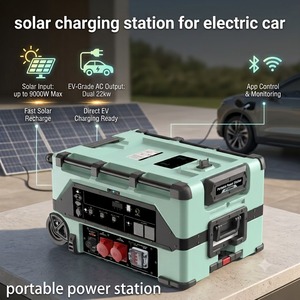 Station de charge solaire triphasée MPPT à onde sinusoïdale pure avec sortie batterie externe pour voiture - Product Image 5