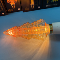 Ampoule LED décorative pour sapin de Noël, style vintage en verre, blanc chaud, filament décoratif, E27, ampoule à économie d'énergie