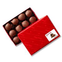 Boîte d'emballage pour chocolat carrée avec ruban doré, boîte à chocolat avec compartiments