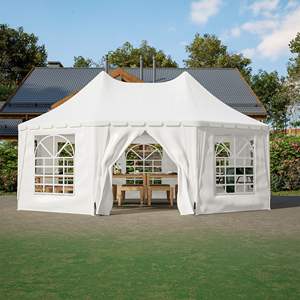 Carpa de Jardín Resistente para Bodas, Gazebo de PVC y Tela Oxford con Postes de Aluminio de 2000-3000 mm, Impermeable, para Verano - Product Image 3