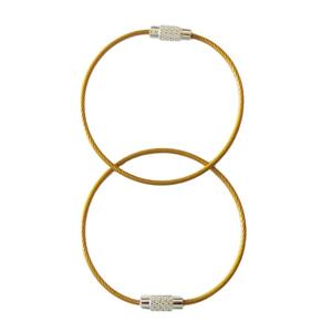 Llavero de Alambre EWANG con Anillas y Cierre de Rosca de Acero Inoxidable - Product Image 2