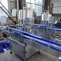 Split 12 tête 1500bph en bouteille 1.5L 2L bouteille pure minérale printemps boire encore eau rinceur remplissage capsuleuse Machine