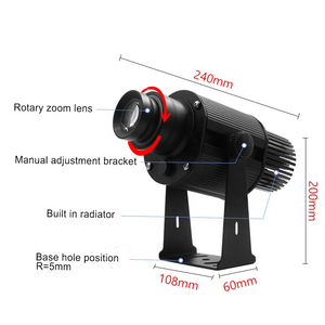 Ngoài trời trong nhà IP67 Hợp kim nhôm 200W 300W 500W quảng cáo LED gobo Logo ánh sáng <span class=keywords><strong>laser</strong></span> chiếu với zoom - Product Image 4