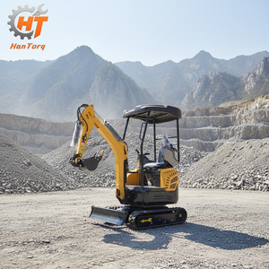 Mini-excavatrice HT-15C sur chenilles avec pelle à herbe pour la vente, fabriquée en Chine - Product Image 1