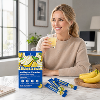 Poudre de protéines de collagène de banane Aeglewell, isolat de protéines de lactosérum hydrolysé en bâtonnets, marque privée, boîte personnalisée