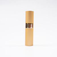 Atomiseur de parfum rechargeable 5 ml à fond épais, flacon de voyage avec bouchon à vis, décalcomanie, portable et à mécanisme rotatif