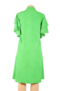 <span class=keywords><strong>Robe</strong></span> décontractée élégante <span class=keywords><strong>en</strong></span> <span class=keywords><strong>maille</strong></span> avec nœud pour femme africaine, grande taille, nouvelle collection 2026, vente <span class=keywords><strong>en</strong></span> gros - Product Image 6