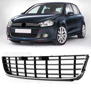 Nueva Parrilla Delantera Inferior Central para Parachoques, Panel Cromado para VOLKSWAGEN VW GOLF MK6 2008-2013, Parrilla Deportiva - Product Image 1