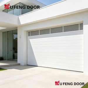 <span class=keywords><strong>Porte</strong></span> de <span class=keywords><strong>garage</strong></span> moderne en aluminium à lames, pliante, inclinable, pare-balles, coupe-vent, encastrée, pour villas de luxe - Product Image 3