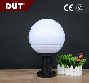 Chất lượng cao 250mm Opal mô hình bóng nhựa bóng đèn E27 cơ sở IP44 đánh giá 3-năm bảo hành ngoài trời Vườn trụ cột cổng ánh sáng - Product Image 4