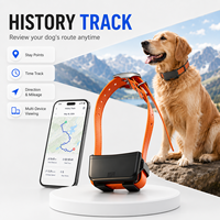 Rastreador GPS 4G LTE GSM GLONASS de 4000mAh con Collar, Tarjeta SIM, Carga Magnética, Correa de TPU Impermeable, Alerta de Geocerca y Antipérdida LBS