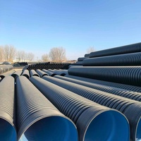 Tuyau ondulé en plastique flexible DN180 pour la construction de métros, utilisation pour les canaux de câblage électrique