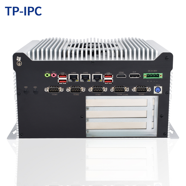 Industrial Mini PC with Gpu-powered Edge Computing for AI Automation, Multi Serial Ports with Isolated RS232 RS485, 3 GbE LAN