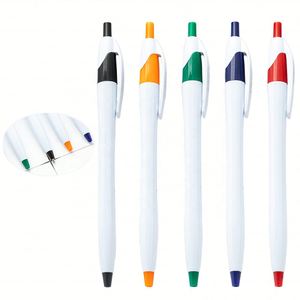 Wholesale Javelin Advertising Push Ballpoint Plastic Sports Body Type Promotional Gift <b>Pen</b> Black Ink Uv Printing - Product Image 1