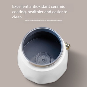 <span class=keywords><strong>Cafetière</strong></span> Moka en aluminium à double valve avec base chauffante électrique en céramique, <span class=keywords><strong>2</strong></span> <span class=keywords><strong>tasses</strong></span>, 150 ml - Product Image 5