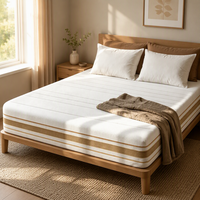 Matelas à ressorts ensachés compressé sous vide, emballé en rouleau, taille King Queen