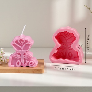 Molde de Silicona UNIMOUND para Pastel con Forma de Vela de Amor para el Día de San Valentín, Ecológico, Antiadherente, Reutilizable, para Decoración DIY - Product Image 6