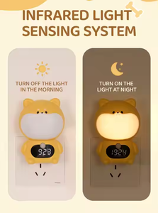 Hiện Đại Có Thể Sạc Lại Thông Minh Đồng Hồ Báo Thức Với Ánh Sáng Trắng Ấm Mặt Trời Mọc Hiệu Ứng Điều Khiển Từ Xa Kỹ Thuật Số & <span class=keywords><strong>Analog</strong></span> Thiết Kế Cho Nghỉ Hưu - Product Image 2