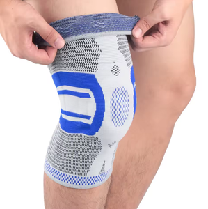 Soporte de Rodilla Elástico de Silicona con Tejido 3D, Transpirable y de Compresión <span class=keywords><strong>para</strong></span> Gimnasio, Superventas - Product Image 1