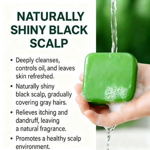 Champú Reparador Nutritivo Ce Bai Ye 120g, Jabón para Uso Diario, Cabello y Cuero Cabelludo Secos y Encrespados - Product Image 4