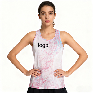Camiseta sin mangas duradera personalizada Unisex 90% poliéster para correr <span class=keywords><strong>Popa</strong></span> De Mujer transpirable sin mangas para entrenamientos de Maratón - Product Image 3
