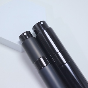 Flacon pulvérisateur de parfum portable rechargeable en aluminium noir mat de qualité supérieure, 5 ml, 8 ml, 10 ml, avec mécanisme rotatif - Product Image 2