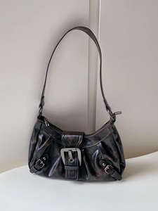 Bolso bandolera de mujer de piel sintética retro desgastada, bolso de hombro moderno, gran venta - Product Image 4