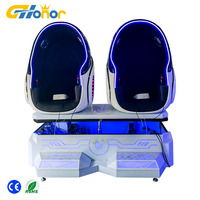 Cinema 9D Vr Box avec films 2 sièges Egg VR réalité virtuelle 9d egg cinema motion chair 7d cinema cabin à vendre