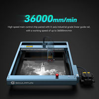 Machine de gravure et de marquage au laser à diode CNC de bureau SCULPFUN SF-A9 20W 40W pour le bois, le métal, l'acrylique et le cuir