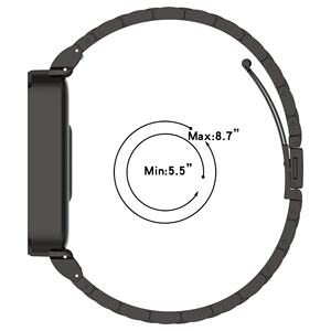 Bracelet de montre intégré intelligent pour Mi Band3 bracelet de montre en métal à trois perles pour Mi Band9 bracelet de montre en acier inoxydable actif - Product Image 3