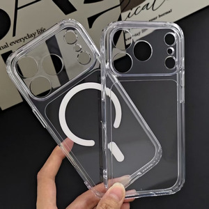 เคสใสแม่เหล็กสำหรับ iPhone 18 Pro Max ป้องกันการกระแทกแบบถุงลมนิรภัย ป้องกันเหลือง ฝาหลังใส ตำแหน่งรูแม่นยำ - Product Image 5