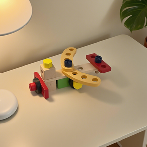Coffret d'outils en bois pour enfants, jouet de bricolage, coffret d'outils de jardinage pour les enfants de 0 à 7 ans, pour améliorer leur capacité pratique - Product Image 3