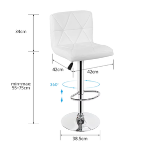 Moderno, cómodo, diseño Simple, altura ajustable, asiento trasero, <span class=keywords><strong>silla</strong></span> alta, taburete de <span class=keywords><strong>Bar</strong></span> para el hogar, <span class=keywords><strong>Bar</strong></span>, Hotel, comedor, sala de estar - Product Image 3
