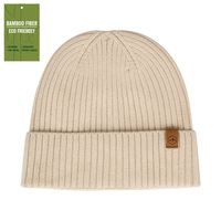 Chapeau en tricot en fibre de bambou naturelle ultra-douce, respirant, chaud et doux pour la peau
