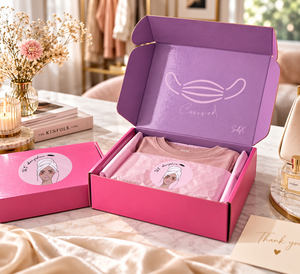 Caja de cartón corrugado para embalaje de ropa de lujo personalizada con impresión de logotipo personalizado y opciones de cierre magnético - Product Image 4