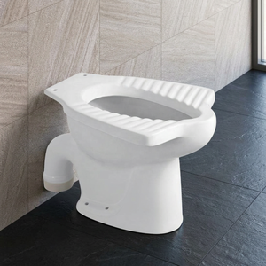 WC compact européen en céramique avec siphon en P, cuvette de toilettes de luxe de style anglo-indien - Product Image 5